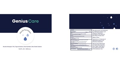Image Description (16oz Sanitizer Label)